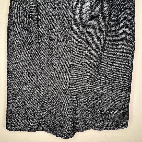 SIZE 6 PETITE ANN TAYLOR WOOL SKIRT BLACK GREY LINED ZIP CLOSURE CLASSIC - Picture 7 of 10